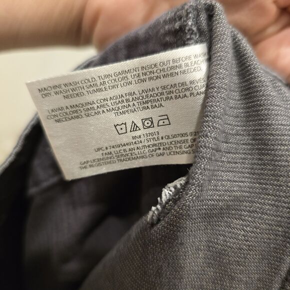 Gap Shorts Womens 12 Gray Corduroy Raw Hem Cut Off Mid Rise Stretch Grunge Boho - Picture 8 of 8